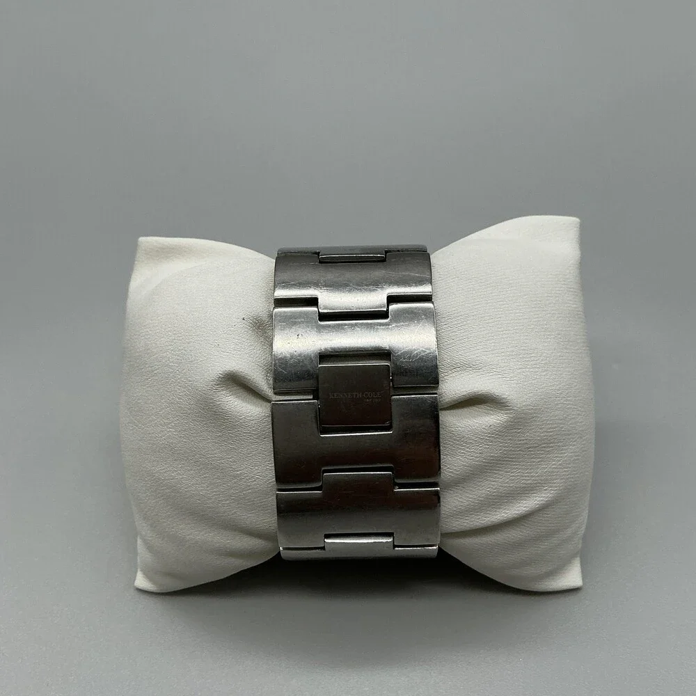 Kenneth Cole New York Womens Watch 37mm Blue Dial Stainless New Battery 5.9
